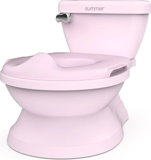 Ingenuity peutertoilet met geluid My Size roze 2-in-1