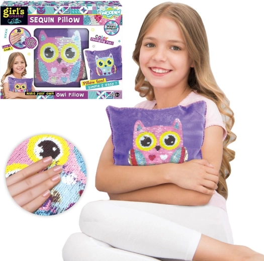 Woopie Art & Fun creatieve set voor het maken van een kussen met een uil