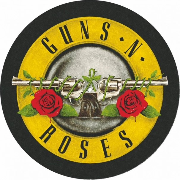 Platenmat met Guns and Roses-motief