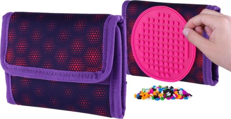 Pixie Crew portemonnee Hexee met pixelpaneel