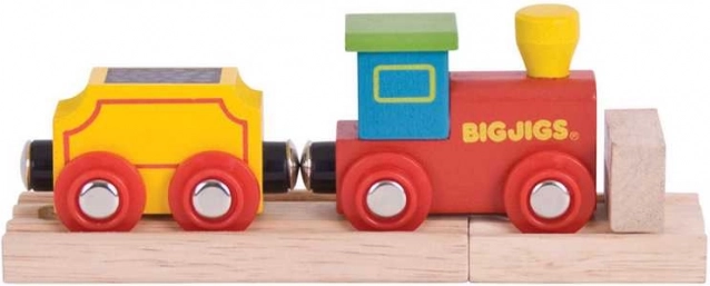 Bigjigs Rail mijn eerste treintje met wagon en rails