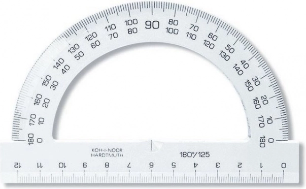Hoekmeter 12 cm transparant KOH-I-NOOR