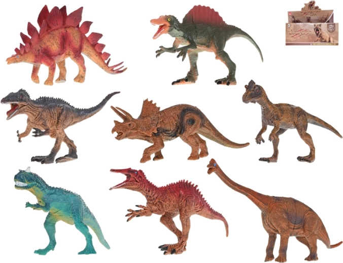 Set dinosaurussen 14–17 cm – realistische plastic figuren (8 stuks)