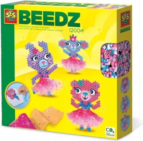 SES strijkkralen – ballerina’s met een tule rokje