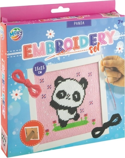 Borduurset kruissteek – panda MOXY