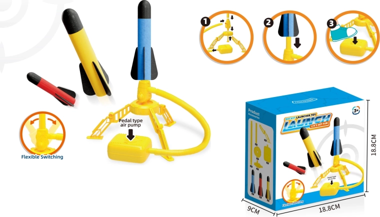 Lanceerbare raketset voor kinderen