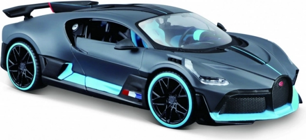 Metalen model BUGATTI Divo 1:24 grijs‑blauw