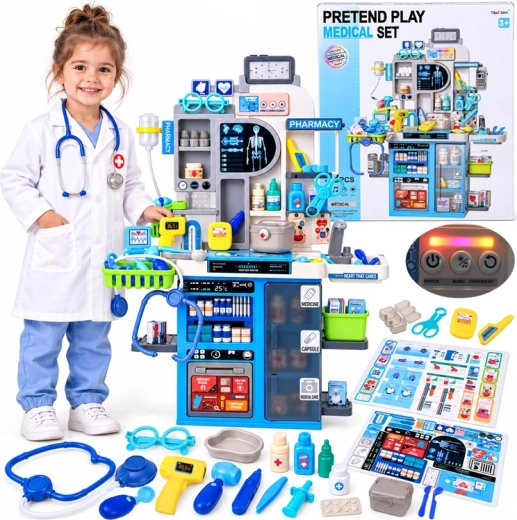 Medische kinderpost met apotheek, 92 onderdelen