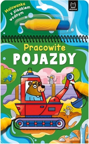 Kleurboek met waterstift – IJverige voertuigen