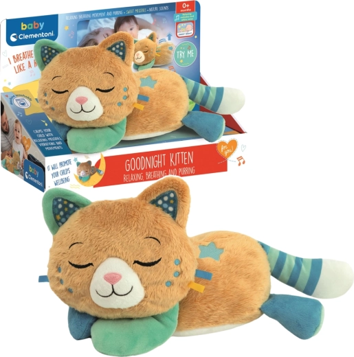 Spinnende kat Morfeusz pluche speelgoed CLEMENTONI