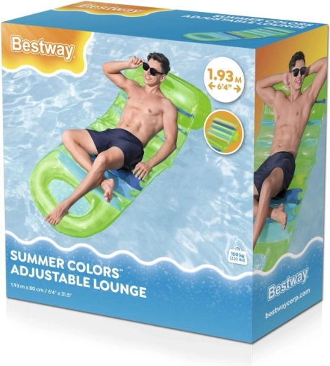 Opblaasbaar ligbed Summer met verstelbare rugleuning 193 × 80 cm