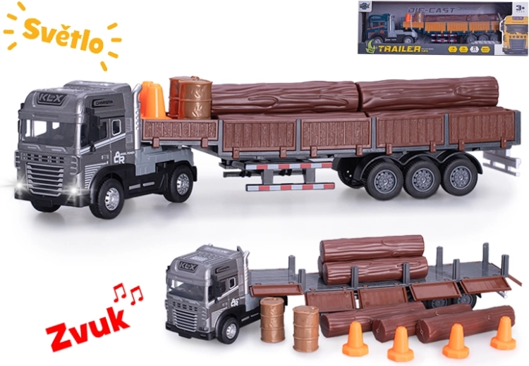 Houttransporteur 1:24 met licht en geluid