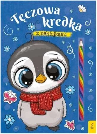Pinguïn – kleurboek met regenboogpotlood