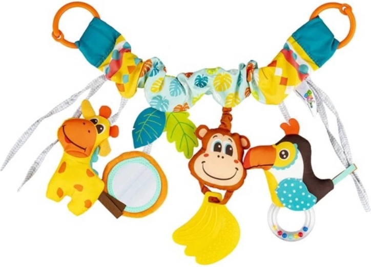 Balibazoo hangend speelgoed voor kinderwagen met diertjes