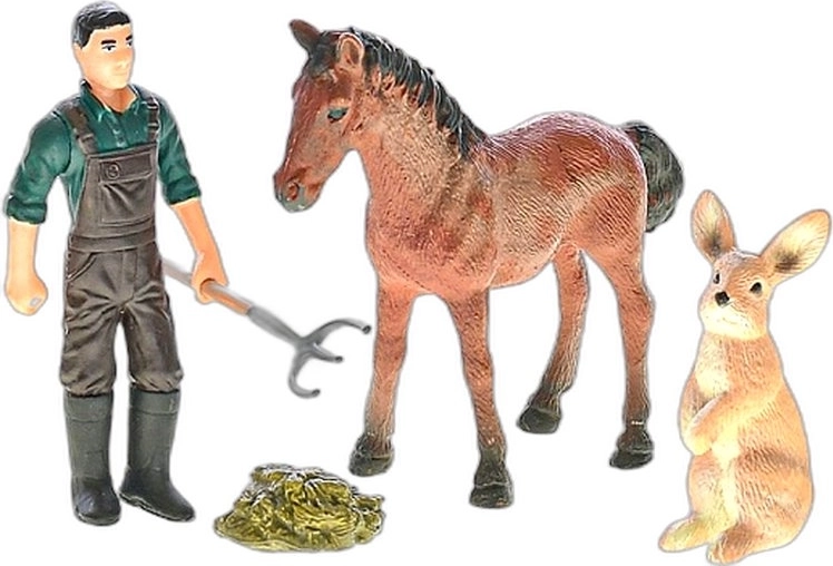Zoolandia boerderij – set met dieren en accessoires (4 soorten) - 1 stuk