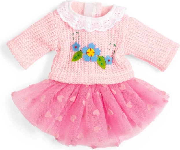 Bigjigs Toys roze tule rok en trui voor pop 28 cm