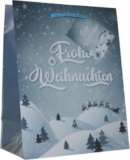 Middelgrote kerstcadeautassen, 5 motieven - 1 stuk