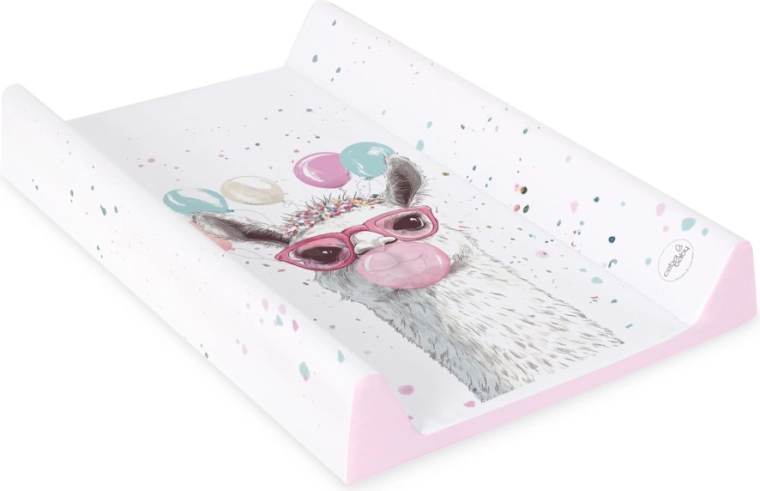 Ceba Baby verschoonkussen voor ledikant Ultra Light Crazy lama 50 × 70 cm