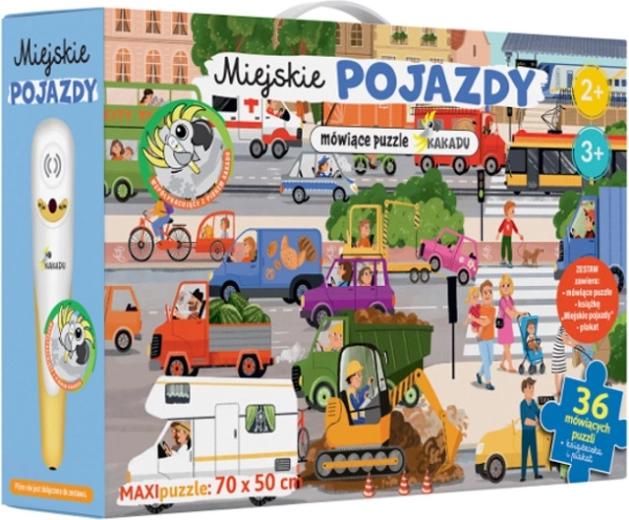 Kakadu sprekende puzzel – stadsvoertuigen