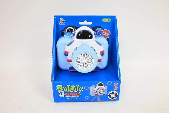 Kinderbellenblaas in de vorm van een camera – blauw