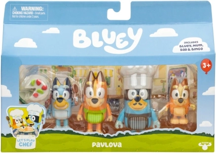 Set Bluey-figuurtjes Tijd voor dessert - 4 stuks