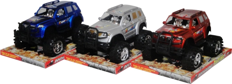 Terreinauto jeep met frictieaandrijving - 1 stuk