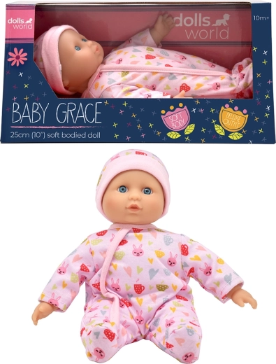 Dolls World lieve Nelinka-pop met zacht lijfje 25 cm