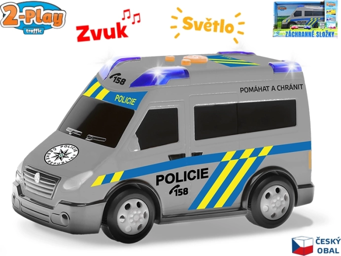 Politiewagen 2-Play met Tsjechisch ontwerp en licht- en geluidseffecten