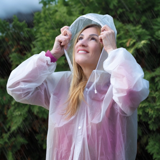 Waterdichte unisex poncho van EVA 68 × 115 cm