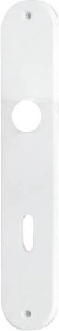 Schild deurbeslag voor loopslot 72 mm, wit, kunststof