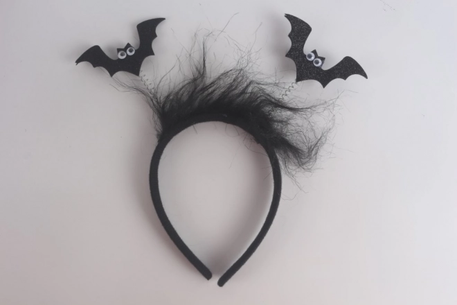 Haarband met vleermuizen en veertjes
