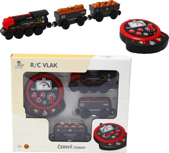 Babu R/C stoomtrein – zwart