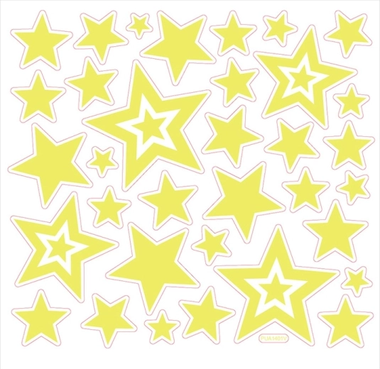 Gloeiende muurstickers – sterren