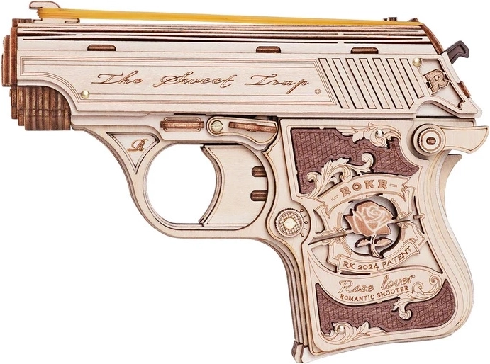 3D houten puzzel Mini-pistool Justice Guard