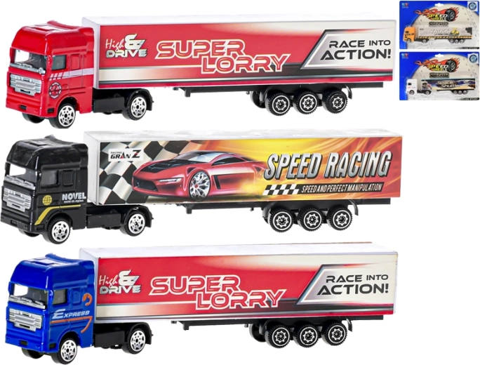 Metalen containertruck 20 cm, schaal 1:87, vrijloop