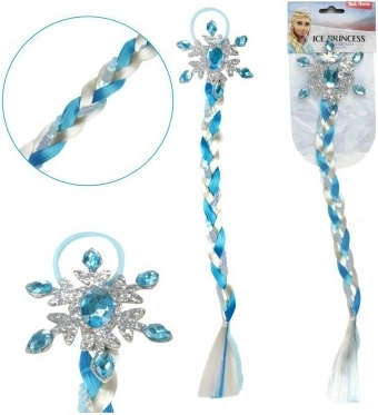 IJzige Prinses Haarstukje Vlecht met Pailletten