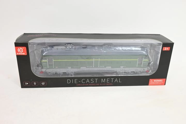 Metalen treintje in doosje