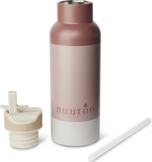 NuuRoo Conrad roestvrijstalen fles 500 ml roze mix - 1 stuk
