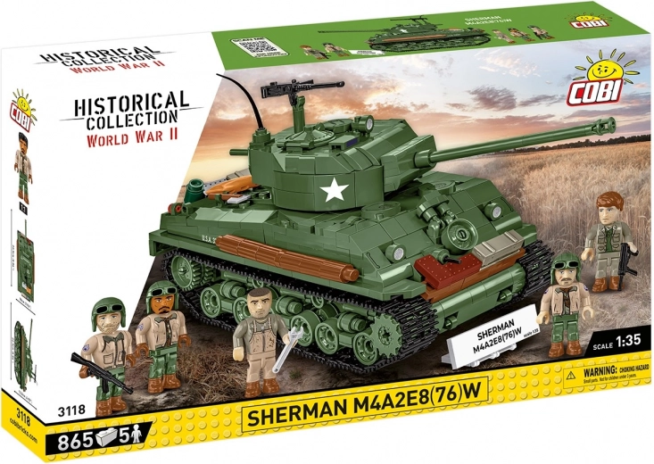 Bouwset tank SHERMAN M4A2E8 (76)W – 865 onderdelen