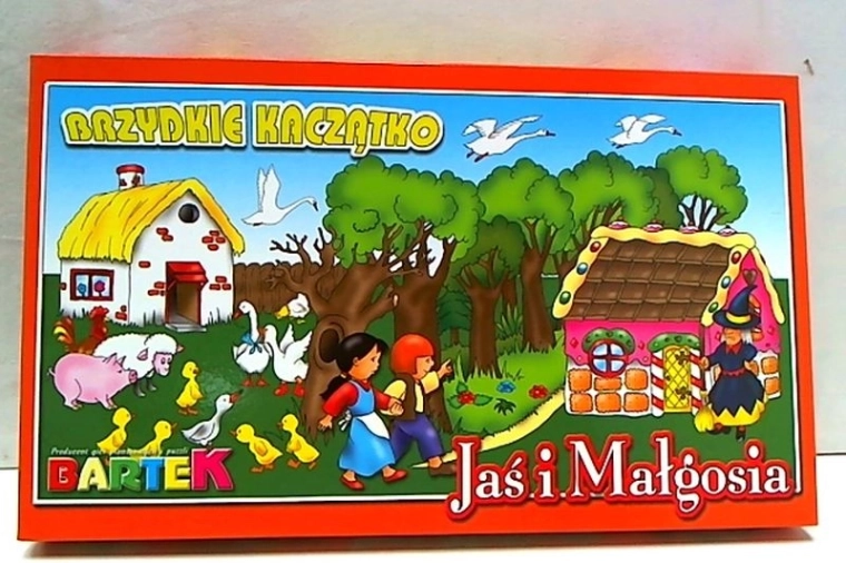 Set kinderspellen 2-in-1 Hans en Grietje / Het lelijke eendje