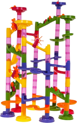 Knikkerglijbaan voor kinderen, 105 stuks