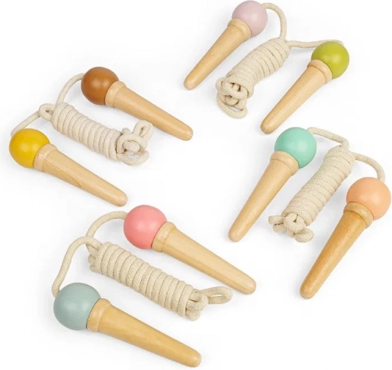 Bigjigs Toys springtouw voor kinderen met houten handvatten