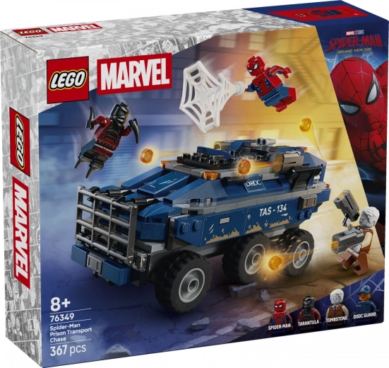 LEGO Marvel Achtervolging van Spider-Man op de gevangenentransporter