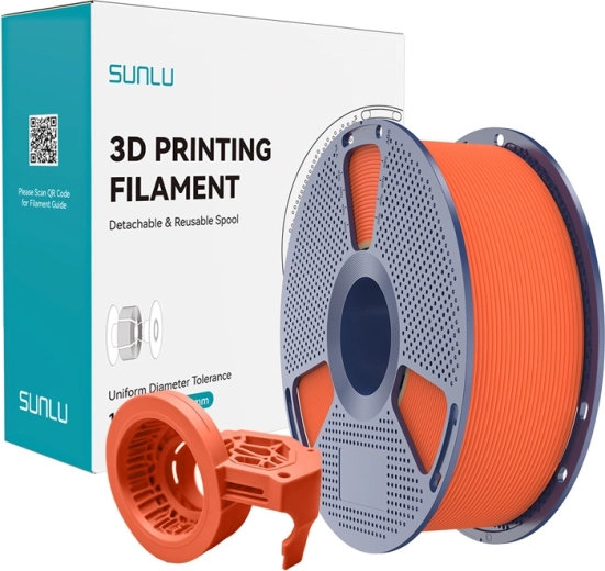 Sunlu hogesnelheids matte PETG-filament oranje