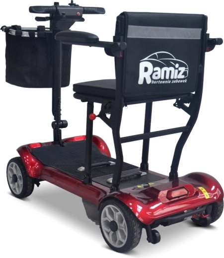 Elektrische vierwielscooter voor senioren EasyGo – rood