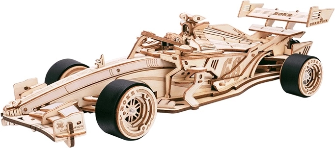 3D Houten Legpuzzel Raceauto