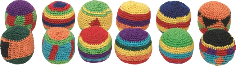 Gehaakte jongleerbal hacky sack Goki