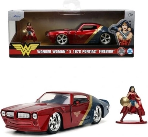 Jada Wonder Woman verzamelset 1972 Pontiac Firebird 1:32 met figuur