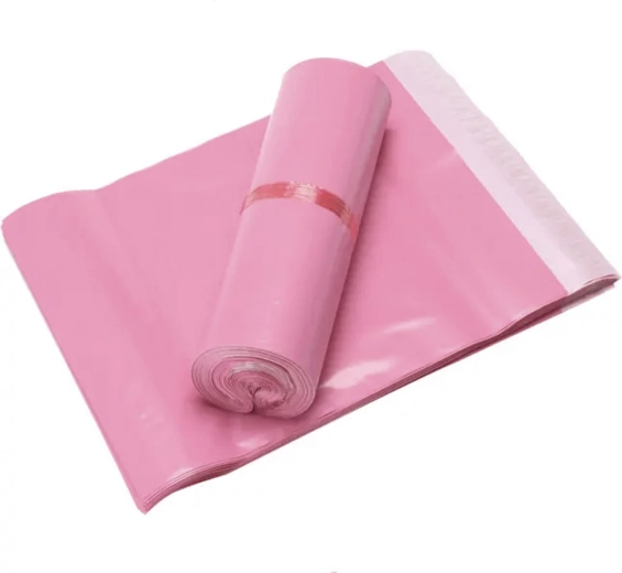 Roze poly mailers A3 310 × 420 mm, zelfklevend, 50 stuks