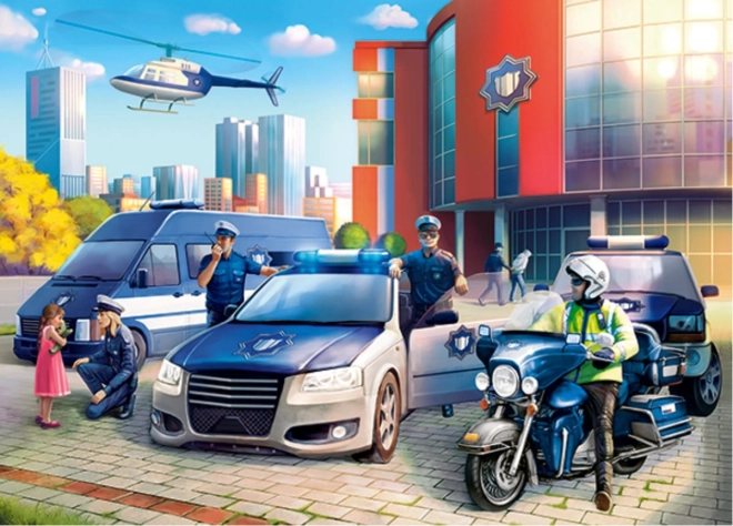 puzzel 120 stukjes politiebureau